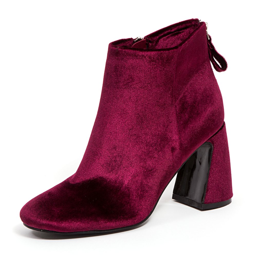 topshop divine block heel in burgundy