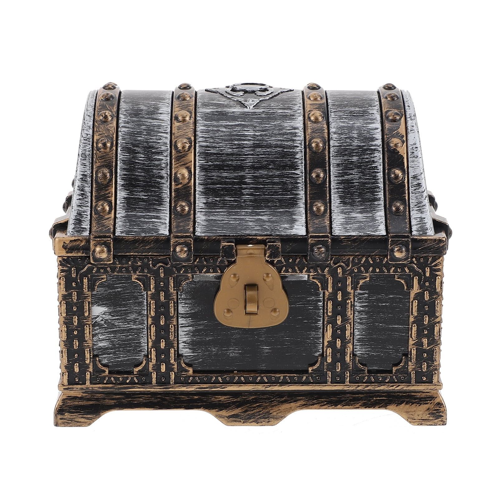 Coffre Au Trésor Pirate Transparent - Boîte Décorative Pour Bonbons, Bijoux, Rangement Enfant