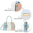 thumbnail image 3 of Bolso de mano KKXIU con 3 compartimentos con cierre y asa superior para mujer, 3 of 7