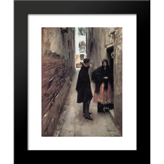 A Street in Venice 20x24 Framed Art Print by John Singer Sargent