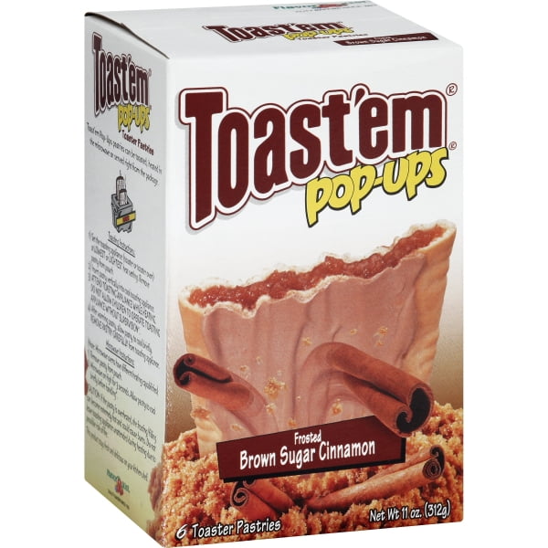 Toast'em PopUps Frosted Brown Sugar Cinnamon Toaster Pastries, 6 count