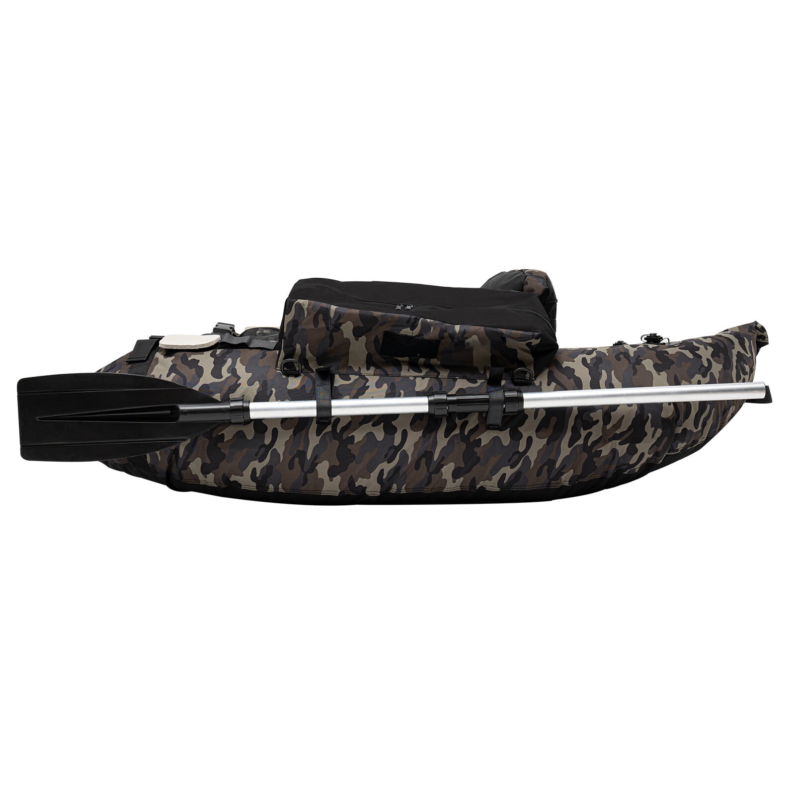 ToppiJoy Float Tubes for Fishing with Pump, Oxford Cloth Inflatable Fishing Float Tube Fishing Raft Belly Boat Hold up 286.6lbs Camouflage