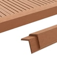 thumbnail image 5 of vidaXL Decking Angle Trims Floor Tile Outdoor Flooring Tile 5 pcs Aluminum, 5 of 19