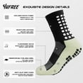 thumbnail image 3 of 4 Pairs Mens Grip Soccer Socks Non Slip Grippy Women Socks for Football Basketball Sports, 3 of 7