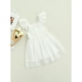 thumbnail image 3 of Kiapeise Baby Girls Toddler Tutu Dress Ruffle Sleeveless Lace Party Princess Dress Beach Tulle Sundress, 3 of 9
