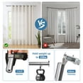 thumbnail image 5 of Urbanest Bouton Manhattan 1" 5/8" Double Drapery Curtain Window Rod Set - 84" to 120", Brushed Steel, 5 of 6