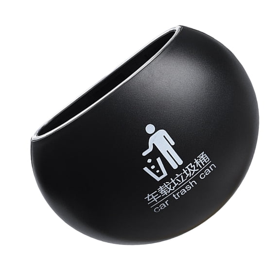 Luxshiny Black Car Trash Can with ABS Material - Portable and Compact Car Garbage Bin for Vehicle Use, 1 Piece