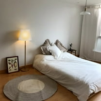 HEMOTON White Cotton Shade Fabric Lamp Gauze Lampshade Light