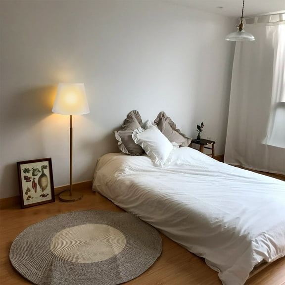 HEMOTON White Cotton Shade Fabric Lamp Gauze Lampshade Light