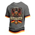 thumbnail image 2 of Telankuip Men's German Oktoberfest T Shirts Summer Short Sleeve Classic Crew Neck Festival Themed Graphic Tee Loose Comfortable Traditional Pattern Print Casual T-Shirt 1-Grey XL, 2 of 4