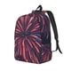 thumbnail image 1 of Disketp Fireworks3 print Canvas Backpack Lightweight Travel Daypack Student Rucksack Laptop Backpack-Small, 1 of 5