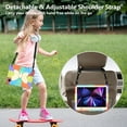 thumbnail image 6 of for iPad Pro 11 2022/2021/2020/2018/Air 4/Air 5 Case for Kids, with Butterfly Wings Kickstand Pencil Holder Shoulder Strap Heavy Duty Rugged 2 In 1 Silicone PC Cover, Colorful/Red, 6 of 9