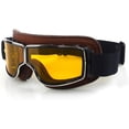 thumbnail image 1 of LILSIS Motorcycle Goggles Vintage Motorcycle Goggles Aviator Pilot Scooter Goggles, 1 of 6