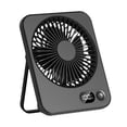 thumbnail image 3 of Ventilador de escritorio Mini ventilador Personal plegable silencioso ventilador portátil plegable ajustable de 180  degree ventilador recargable USB para Negro, 3 of 9