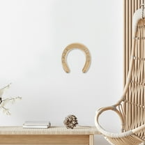 HOOWIFFY Horseshoe Wall Upgrade Horseshoe Wall Decor Cast Iron Golden 1Pack