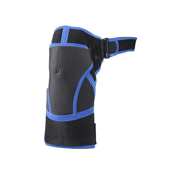 Seitruly Hombres Hombro Brace Fitness Ejercicio Antideslizante Manga de compresión ajustable Home Muscle Support Protector Guard Sports Gear Protección de la piel Negro Azul M Tipo 1 Seitruly CE014880-01