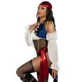 thumbnail image 3 of Leg Avenue Women's Buccaneer Beauty Pirate Halloween Costume, Multicolor, Medium, 3 of 5