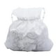 thumbnail image 3 of KAKOWELY Bolso de mano blanco de satén para dama de honor, decorado con flores (perla de flor), 3 of 4
