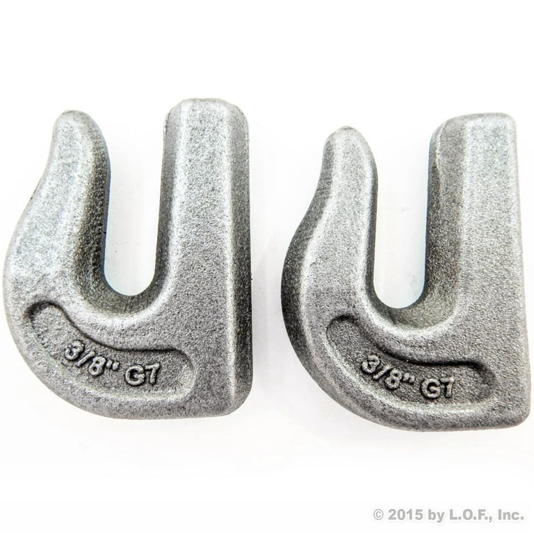 2 New 3/8 Inches G7 Weld on Grab Chain Hooks G-70 Bucket Trailer Back –