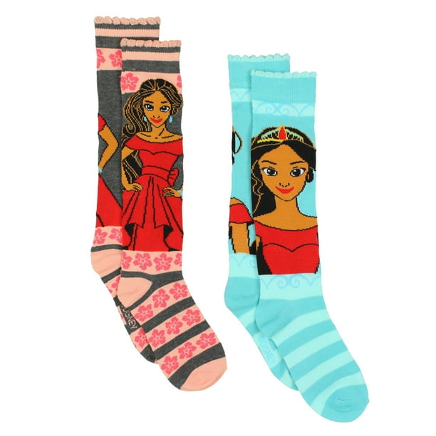 Elena Of Avalor, Girls Socks, 2 Pack Knee High Socks (little Girls 