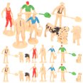 thumbnail image 1 of 3 juegos de figuras de granja en miniatura, mini animales de granja, adornos para mesa de arena, mini animales de granja, mini decoración, 1 of 6