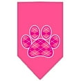 thumbnail image 3 of Pet and Dog Bandana Screen Printed, "Pink Argyle Paw", 3 of 10