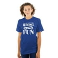thumbnail image 3 of Wrong More Fun Rebellious Gym Workout Men's Graphic T Shirt Tees Brisco Brands M, 3 of 6
