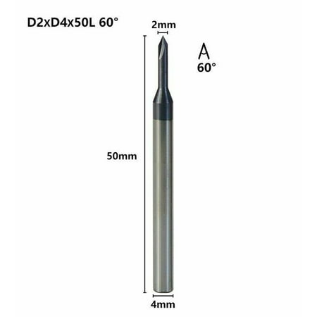 

Goodhd Carbide Chamfering Milling Cutter 60 Degrees 3 Flutes Deburring End Milling