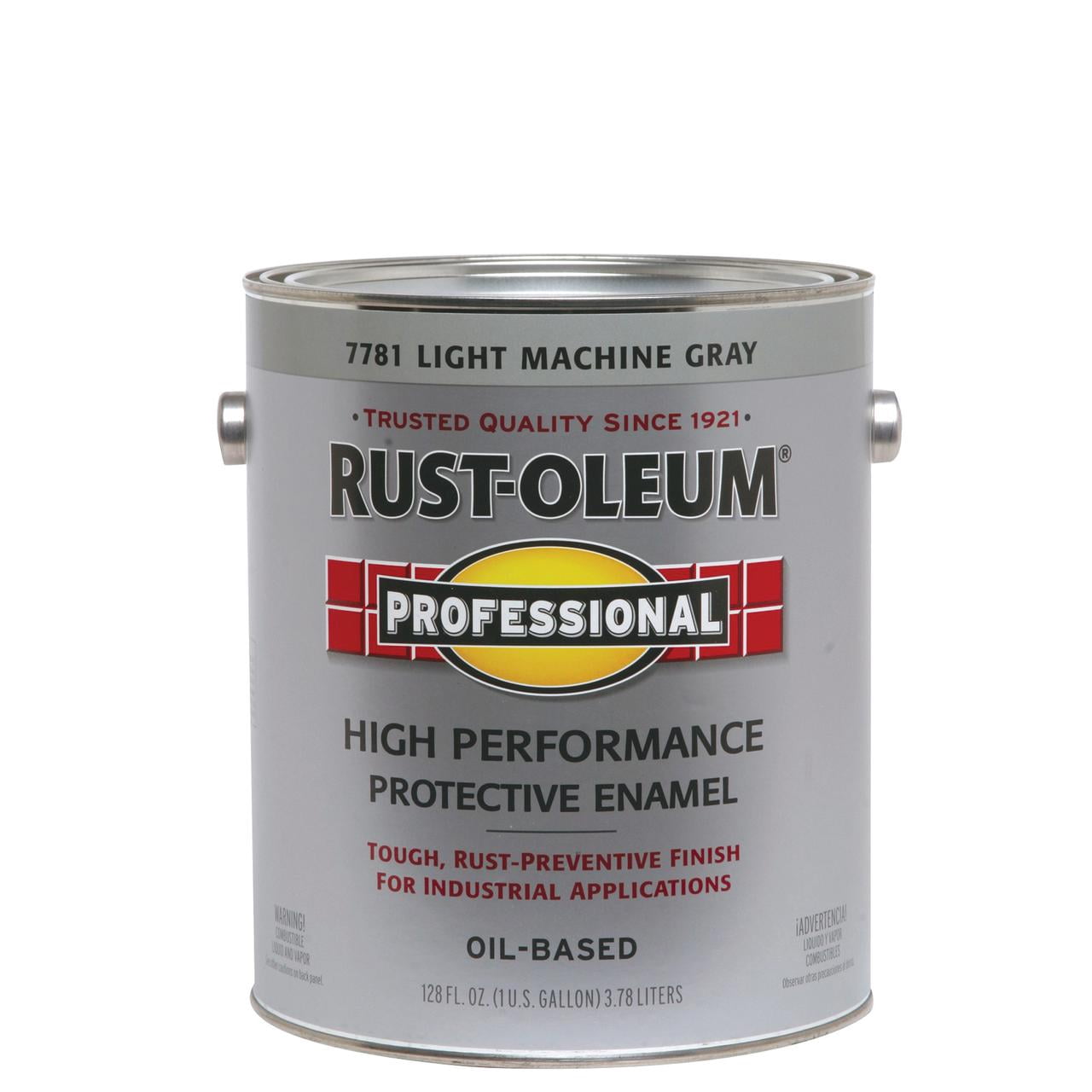 2 Pack, Light Machine Gray, Rust-Oleum Professional High Performance Gloss Protective Enamel Paint- Gallon