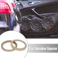 thumbnail image 2 of Par 6.5 Pulgadas Coche Beige Altavoz Anillo Espaciador Receso Bisel 146mm ID, 2 of 6
