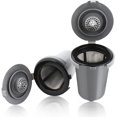 thumbnail image 1 of Reusable Filter Cups for Cuisinart Coffee Makers - Premium Refillable Coffee Cups Compatible with Cuisinart Single Serve Coffee Machines (2 Pack with 2 Mesh Filters), 1 of 7