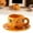 B, variant on Borosilicate Short Halloween Ceramic Cup with Yellow Spider Print Style B, Hot Beverage Mug