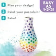 thumbnail image 6 of MindWare Paint Your Own Porcelain Vases, DIY Porcelain Vases Set of 3 for Kids, 6 of 10