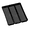 Black, variant on madesmart Classic Large 3 Compartment Utensil Tray with Soft Grip Lining, White