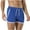 Blue, variant on ZQUUVOU Men's Short Breathable Muscle Mesh Sports Lightweight Side Split Beach Shorts Black