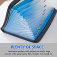 thumbnail image 5 of Clearance Sale! 1PC Accordion File Organizer, 13-Pocket Expanding Folder with Zipper & Labels, PP Plastic, for Office & Home, (13.8x10.6x1.4in, Pink), 5 of 8