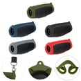 thumbnail image 2 of Étui en Silicone Charge 5 Portable Sans Fil Bluetooth-compatible Sac de Transport Housse Accessoire pour Haut-Parleur avec Sangle pour Vert Armée, 2 of 6