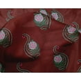 thumbnail image 4 of oneOone Silk Tabby Fabric Leaves & Floral Block Print Fabric By Yard 42 Inch Wide, 4 of 4