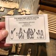 thumbnail image 4 of Pascua Diy Resurrection Scene Decor Familia Semana Santa Kit Wood Jesus (Light Maple), 4 of 9