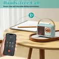 thumbnail image 3 of Altavoz Bluetooth LUKADER Retro Vintage Decor Azul, 3 of 6