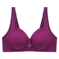 thumbnail image 1 of WILLBEST Brasier Deportivo Mujer Sujetador Fino Sin Aros De Acero Para Mujer, Color Liso, Bordado, Transpirable, Cómodo, 1 of 3