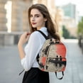 thumbnail image 6 of FORMRS Mini Backpack Purse for Women Quilted Travel Daypack Casual Shoulder Bag, Illusionary Boat, 6 of 7