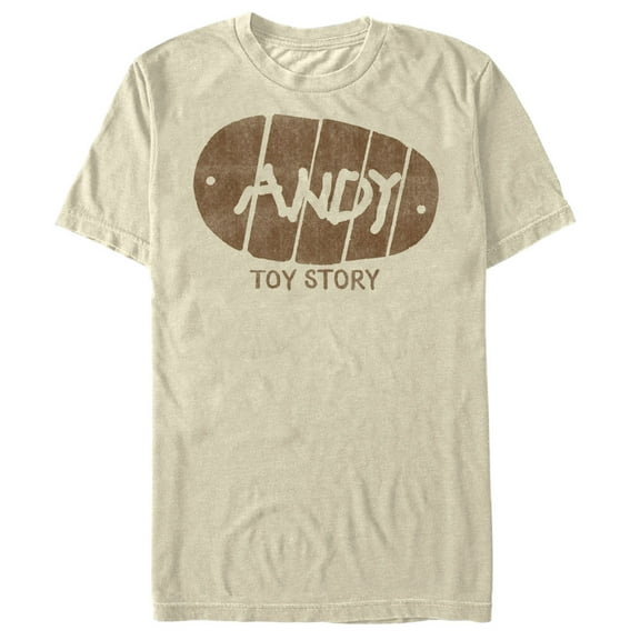 Men's Toy Story Andy Handwriting Graphic Tee Cream Large