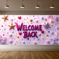 thumbnail image 3 of LUUFILx Welcome Back Banner for Office School Decorations with Balloons Colorful Pencils Party Supplies and Festive Backdrop for Event Celebration Classroom Decor, 3 of 9
