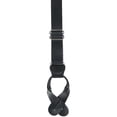 thumbnail image 3 of CTM  Coated Leather Button-End Y-Back Suspender with Bachelor Buttons (Men), 3 of 7