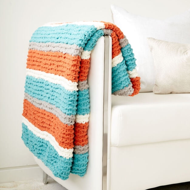 Bernat Blanket 6 Super Bulky Polyester Yarn Light Teal 10.5oz
