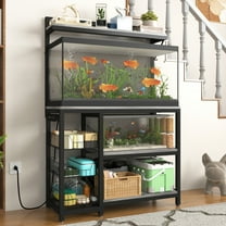 NAIYUFA 70 Gallon Fish Tank Stand,Heavy Duty Metal Large Aquarium Stand with Power Outlets,3 Baskets,2 Storage Shelf, 5-Tier Tank Stand Suitable for Fish Tank,Reptile Tank, Turtle Tank