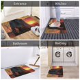 thumbnail image 5 of Rateoe Sunset Western Cowgirl Pattern Flannel Door Mat Indoor Outdoor Entrance, Waterproof All-Weather Doormat,Fade Resistant, Low Profile Entryway Mat 16x24in, 5 of 7
