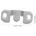 thumbnail image 4 of 32 Pairs Heavy Duty Mountain Buckle Frame Hangers with French Cleat Mirror Coat Clothes Rack Bracket Clips, 4 of 6