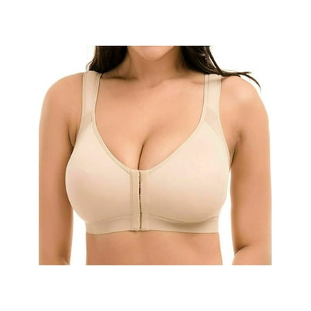 

Nituyy Women s Full Coverage Front Closure Wire Free Back Support Bra